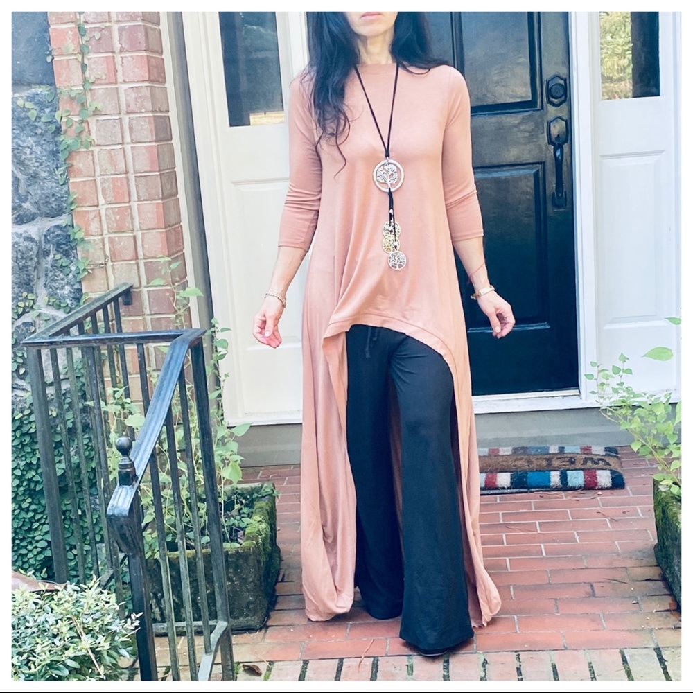 Best selling high low Eggshell tunic dress - Picture 8 of 8